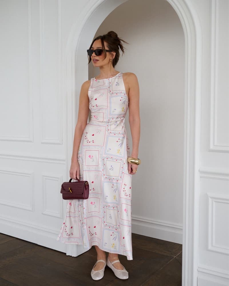 WeWoreWhat Boat Neck Slip Dress - Image 1