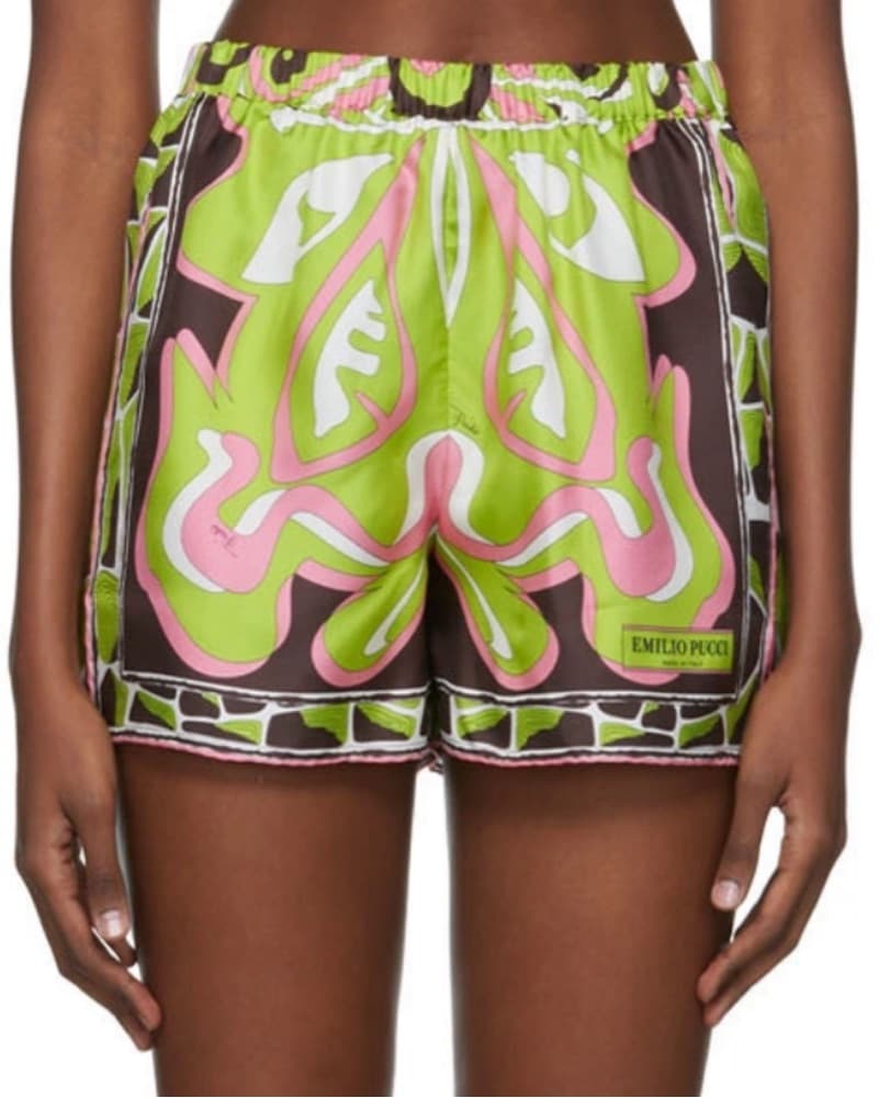 シルク100%！エミリオプッチEMILIO PUCCI✴ショートパンツ　40 Emilio Pucci Silk Printed Shorts by Pucci | Pickle