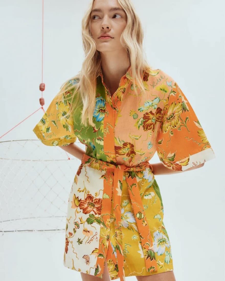 Alemais Hotel Lamu Spliced Mini Dress - Image 1