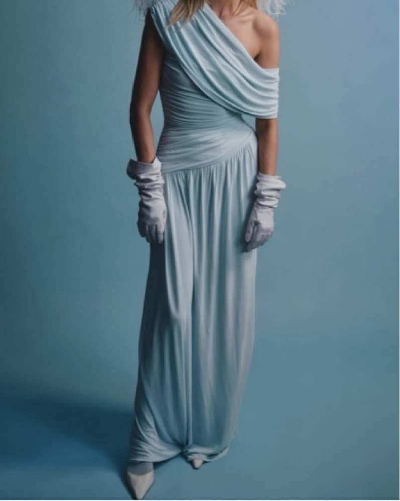 Helsa Draped & Cinched Apolla Gown  - Image 4