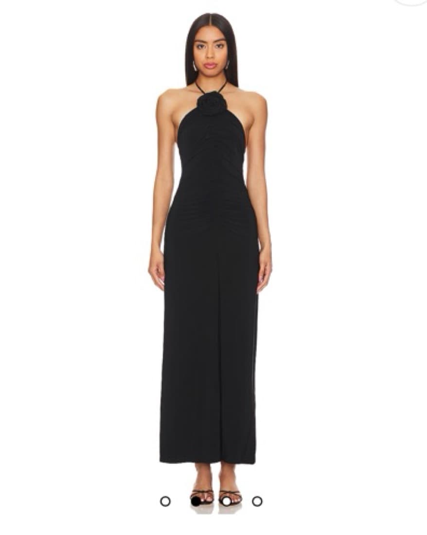Elegant Black Halter Yumi Kim Maxi Dress - Image 2