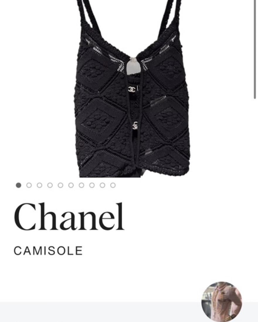 chanel lace sheer top - Image 3