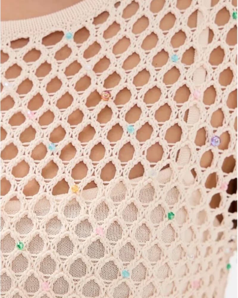 Crochet Beaded Dress/Coverup - Image 5