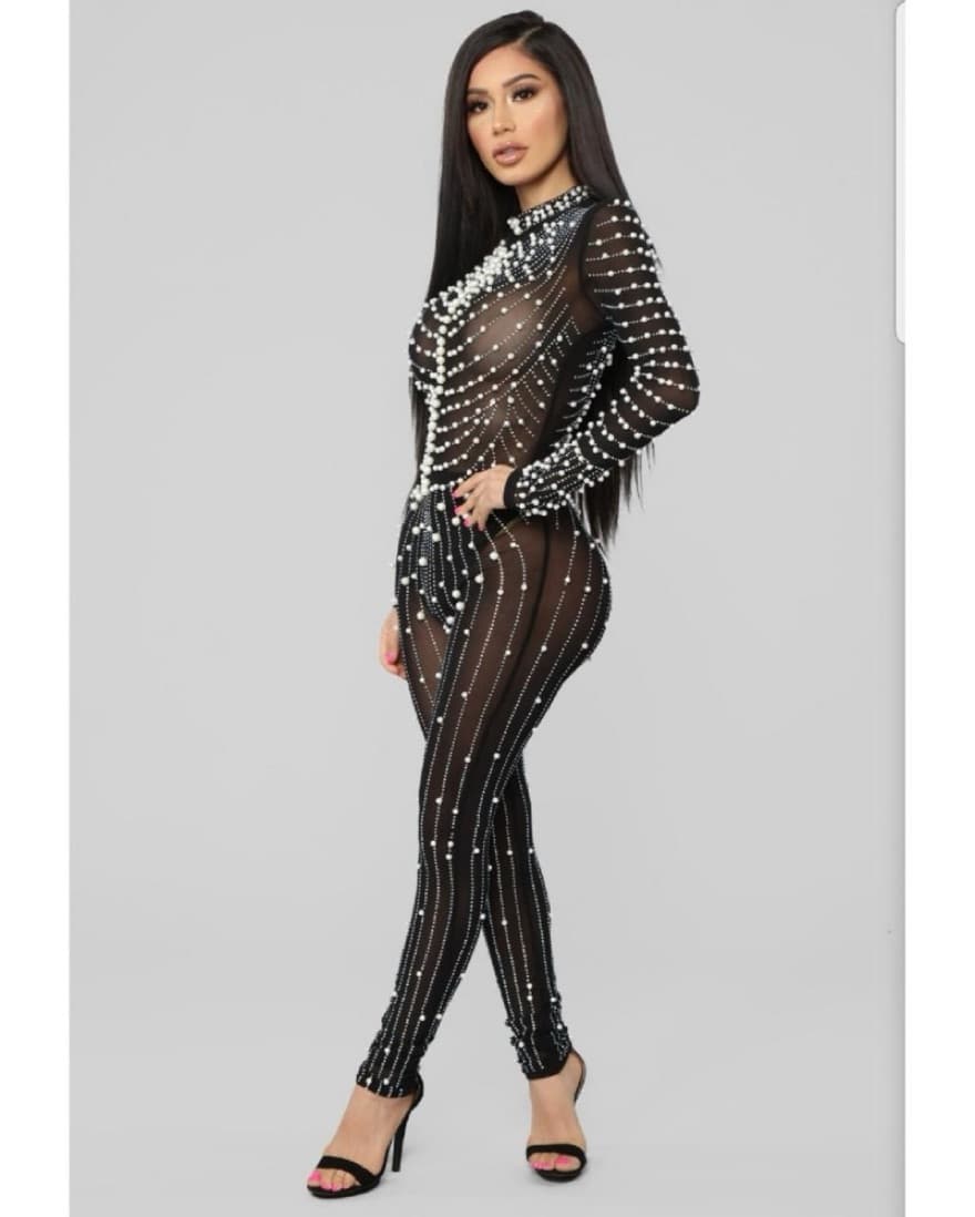 Fashion Nova mother of pearl jumpsuit  - Image 1