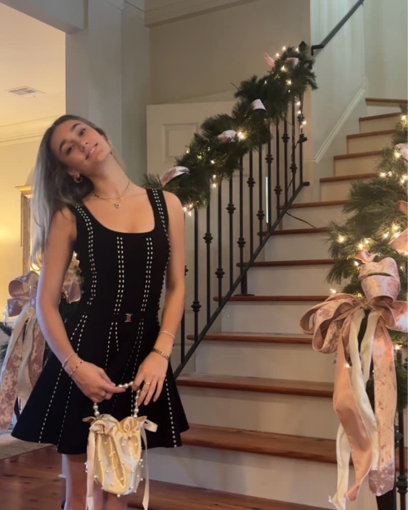 Sparkling Black Mini Dress - Image 1