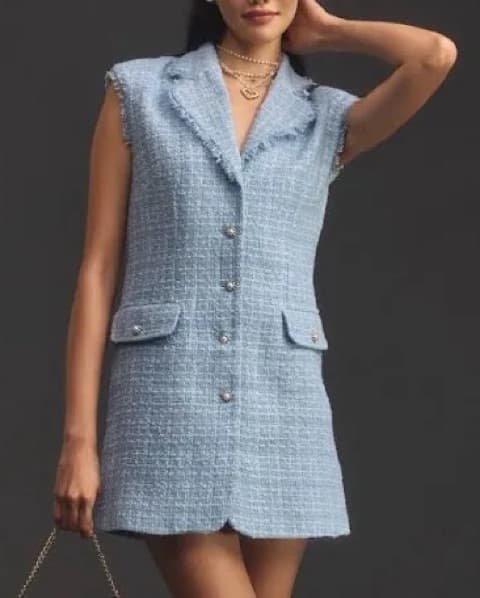 Anthropologie Tweed Blazer Dress - Image 3