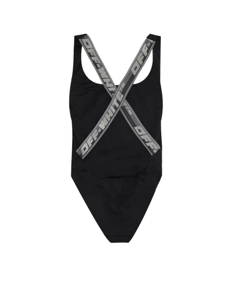 Off-White Logo Band Swimsuit 'Black’ - Image 2