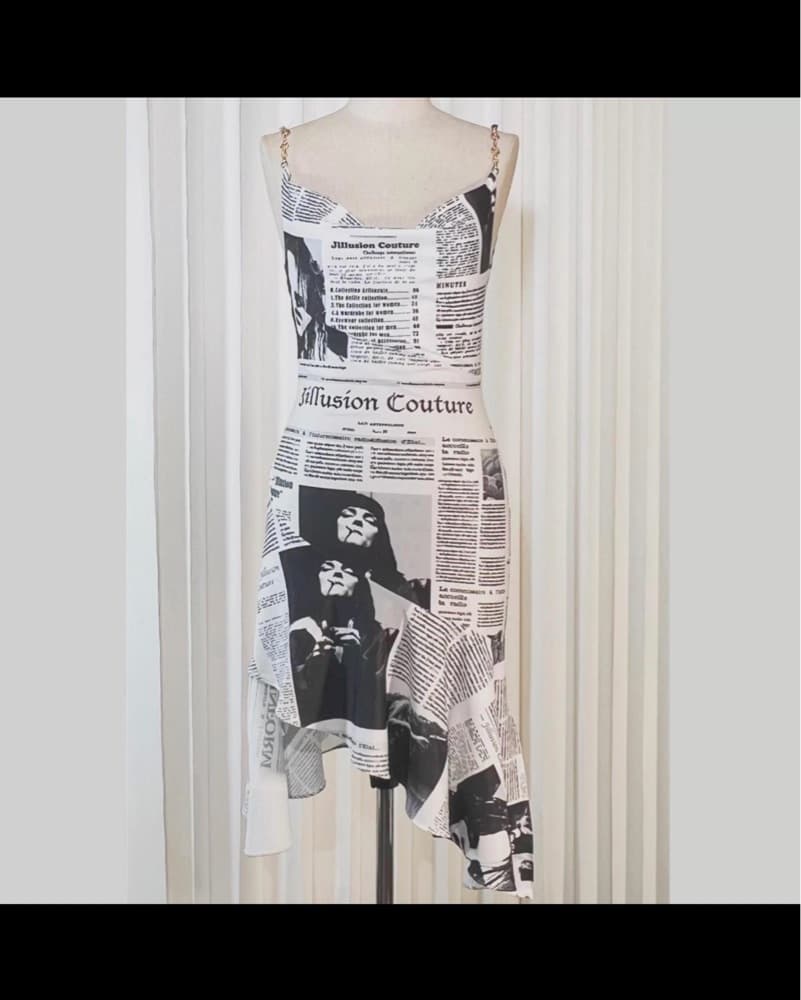 Carrie Bradshaw SATC newspaper dress - Image 4