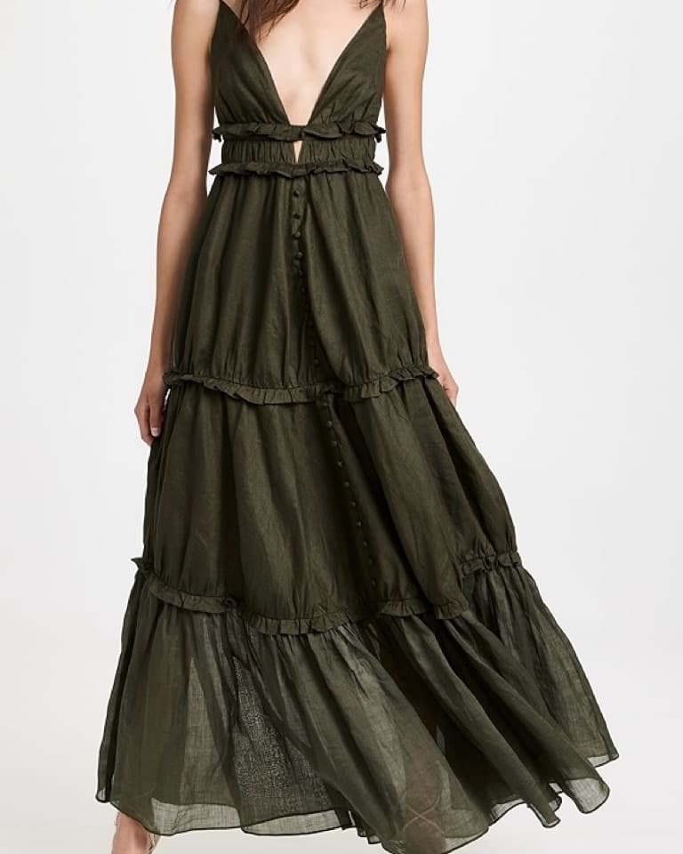 Joslin Linen Maxi Dress - US 2 - Image 1