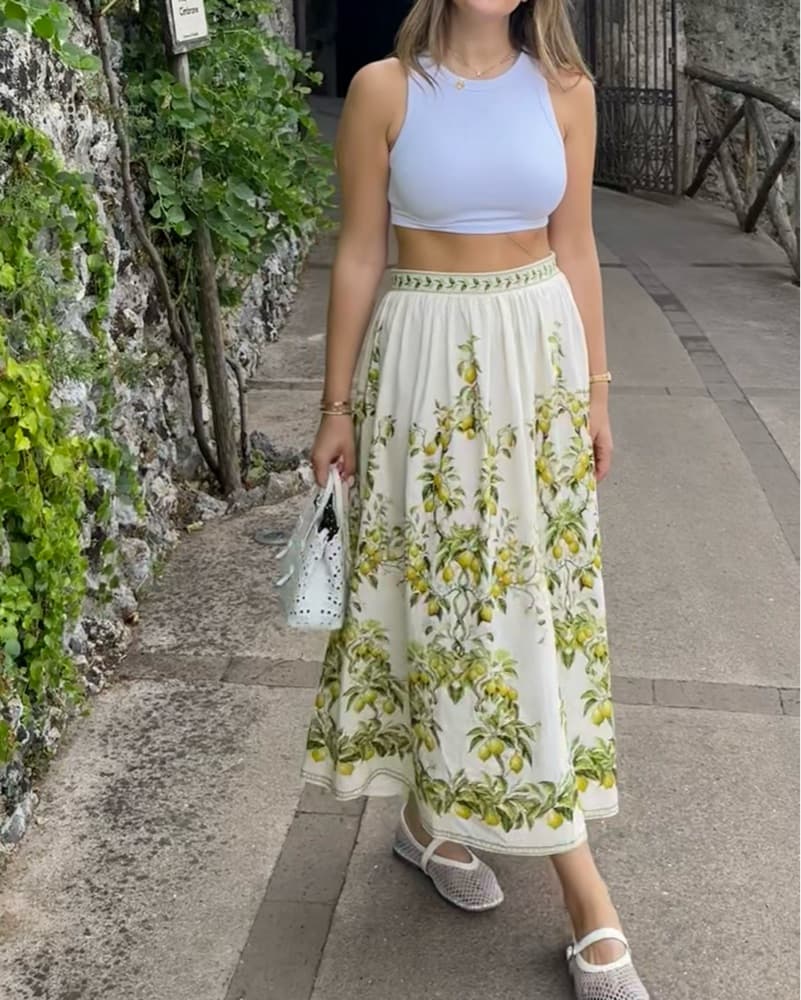 Lemon Midi Skirt  - Image 1