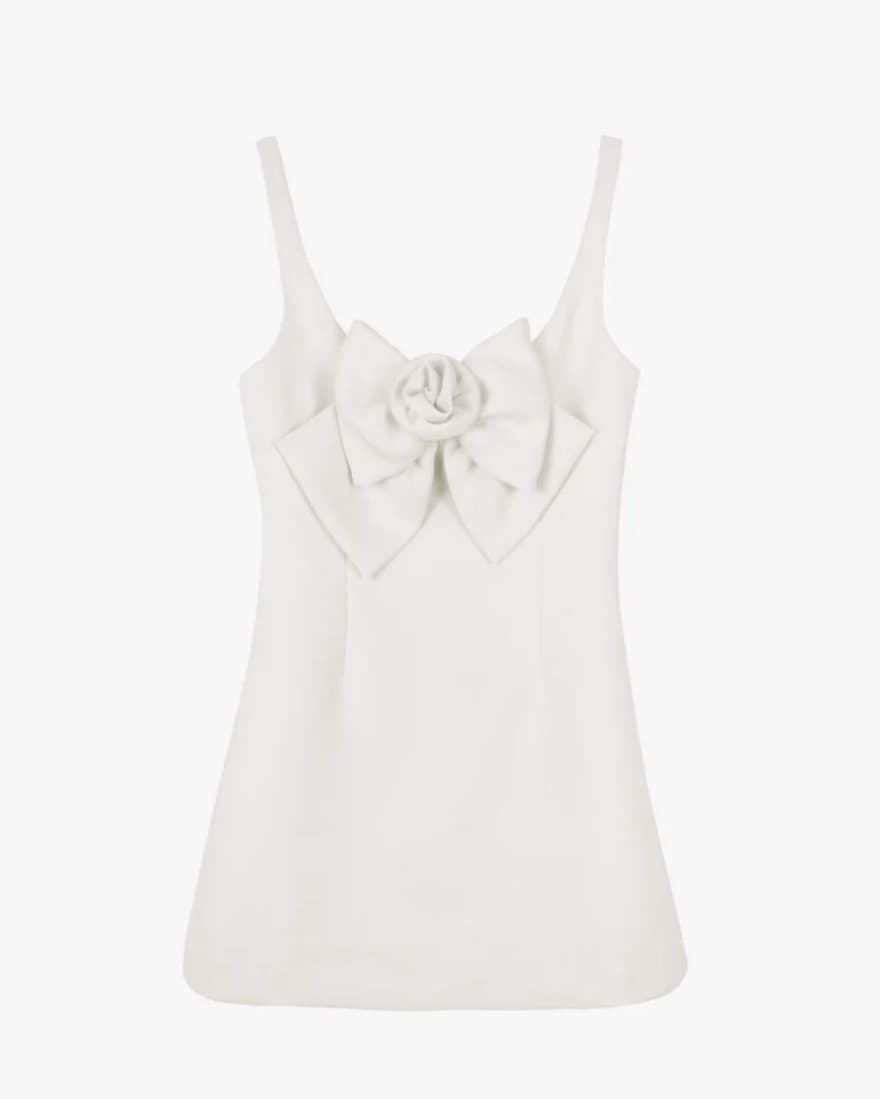 Sandy Liang Arden Dress In Cream - Image 4