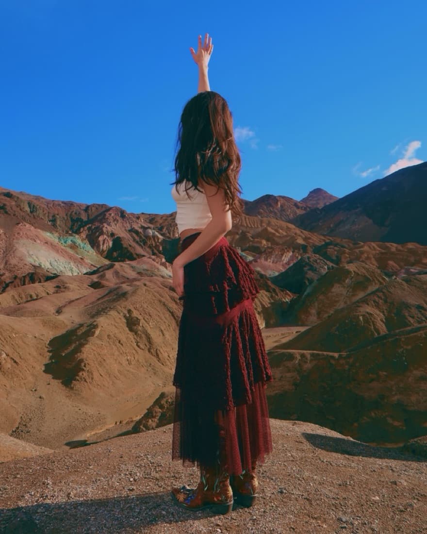 Free People Tiered Lace Skirt - Image 3