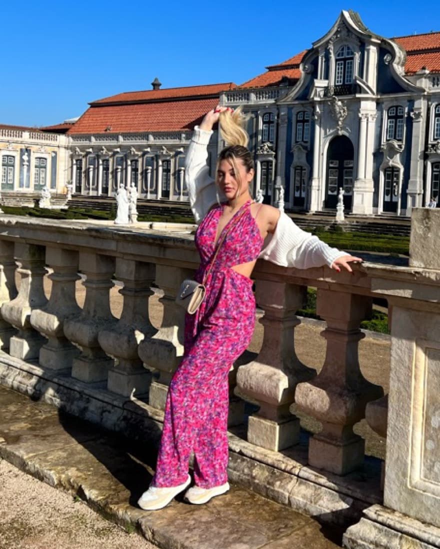 Floral Open Back Jumpsuit  - Image 1