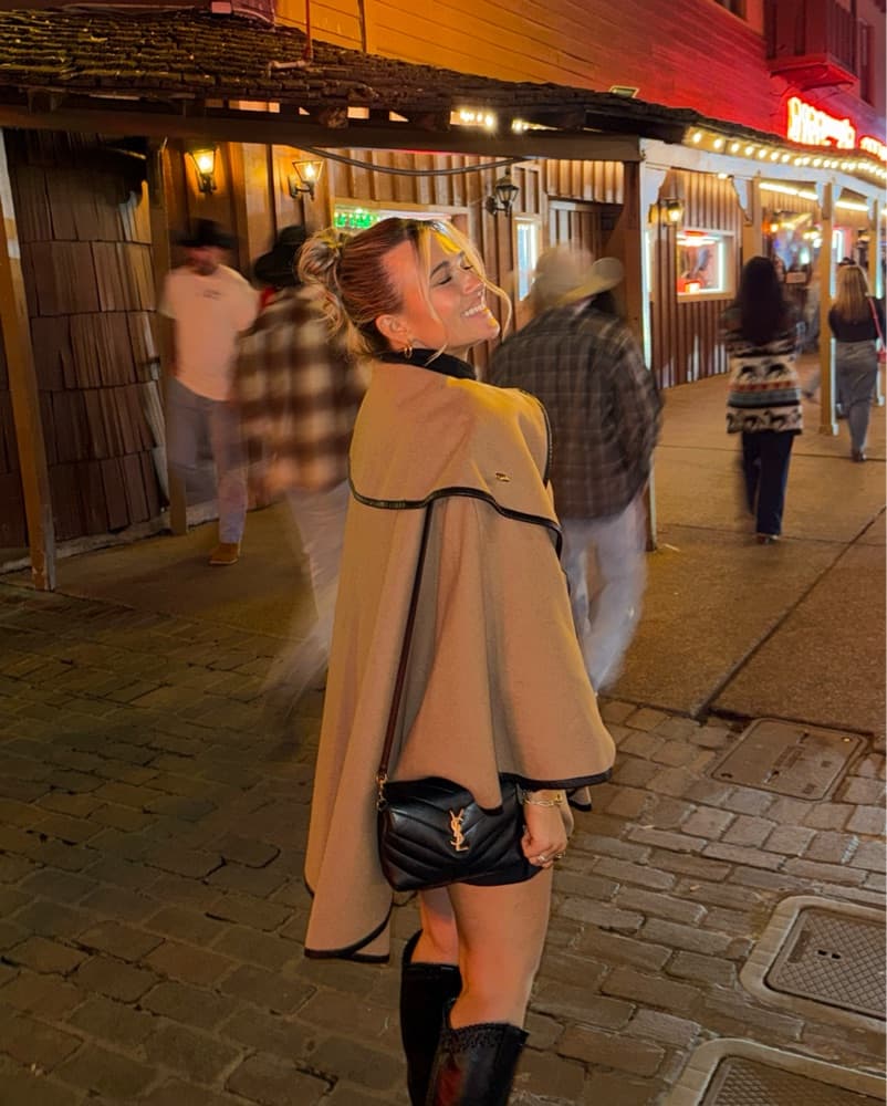 Rachel Zoe Tan Wool Cape - Image 1