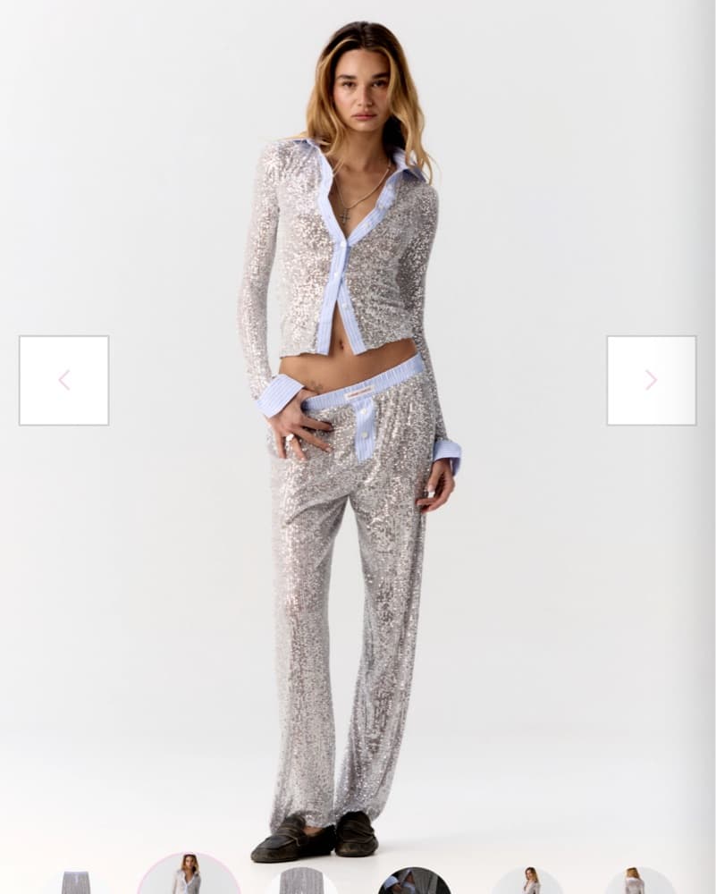Handover Glitter Sequin Pants - Image 2