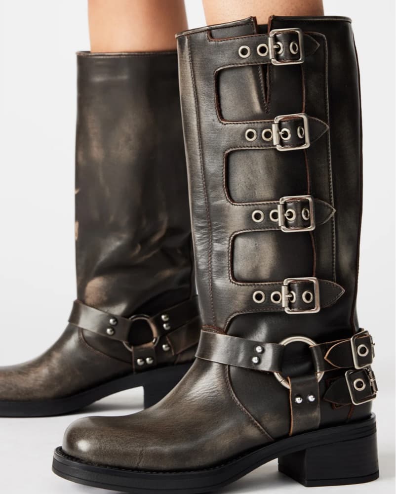 Steve Madden Distressed Buckle Boot - Image 4