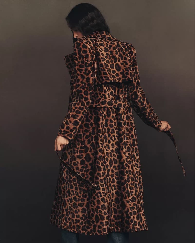 Cheetah Trench Coat - Image 3