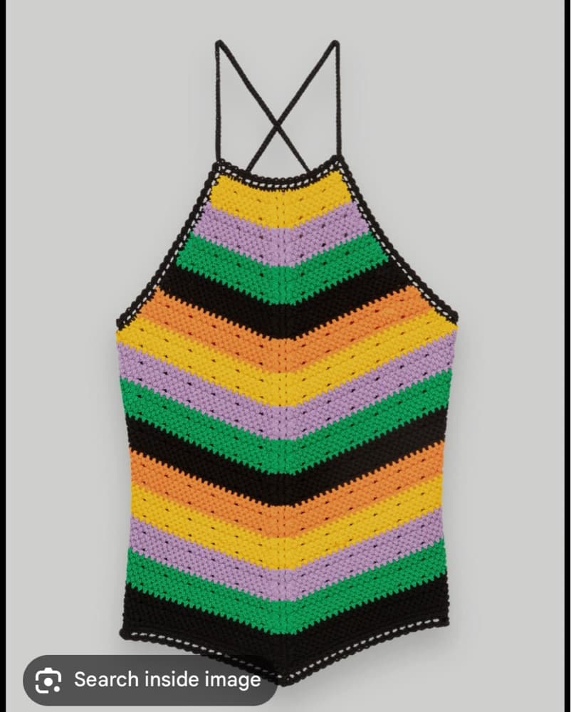 Maje Crochet Halter Top - Image 3