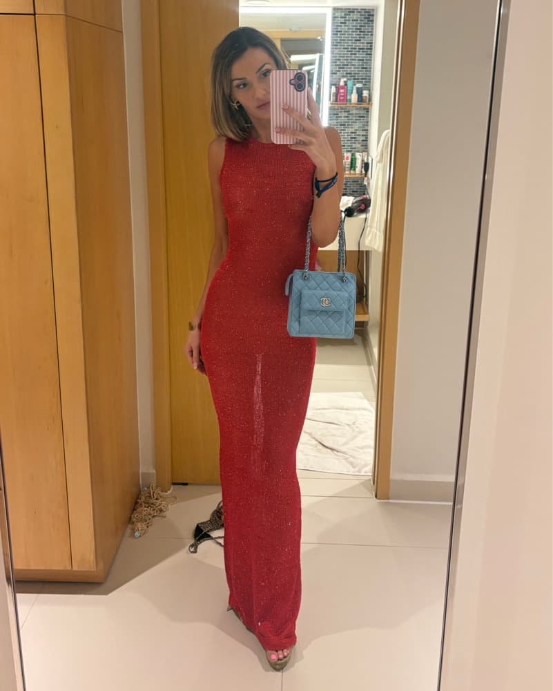 Asta resort Dupe! Alix maxi Dress Red  - Image 1