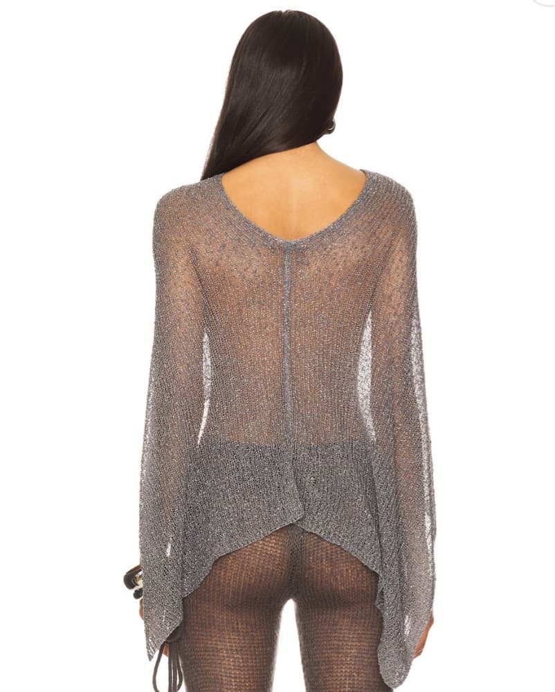 Infinity Multiway Knit Cape in Gunmetal - Image 6