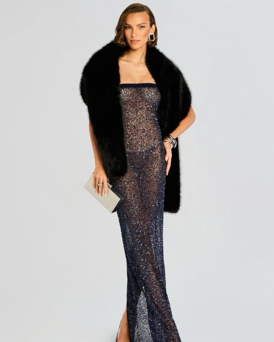 Retrofete Villy Sequin Gown - Image 5