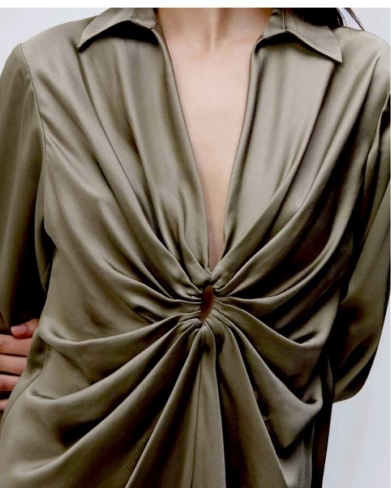 Jonathan Simkhai Satin Holiday Dress - Image 3