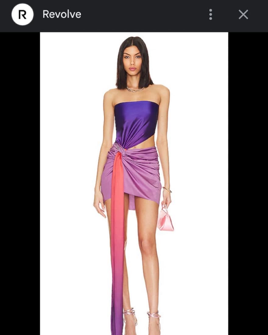 Vibrant Revolve Two-Piece Cutout Dress - Image 2