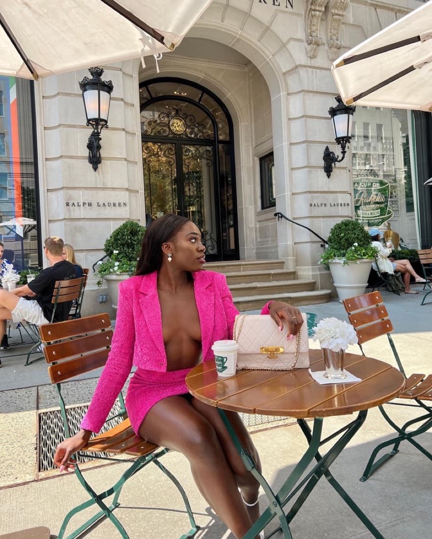 Pink Two Piece Set (from revolve) - Image 2