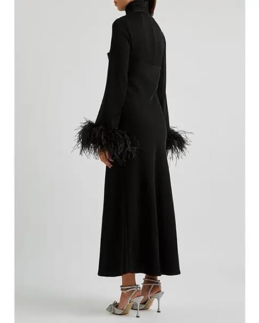 16Arlington Odessa Feathered Maxi Dress - Image 3