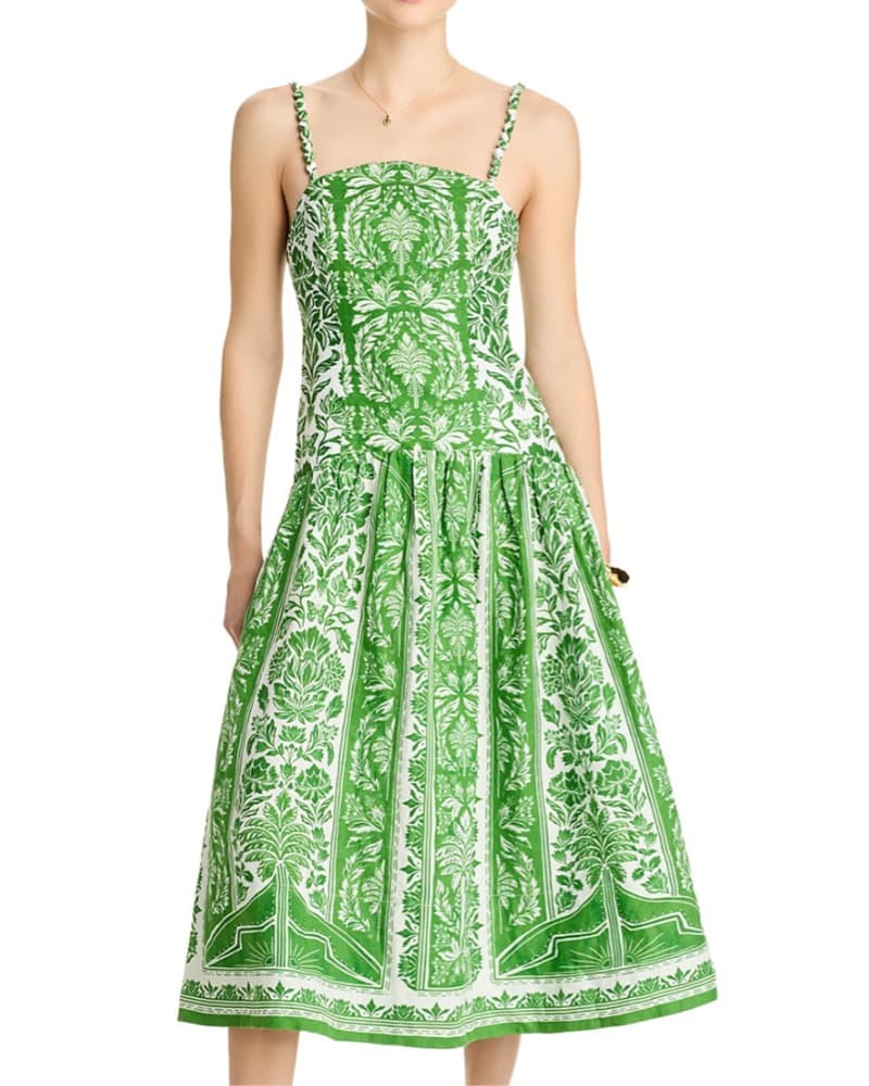 Farm Rio Delicate Tapestry Midi Dress - Image 1