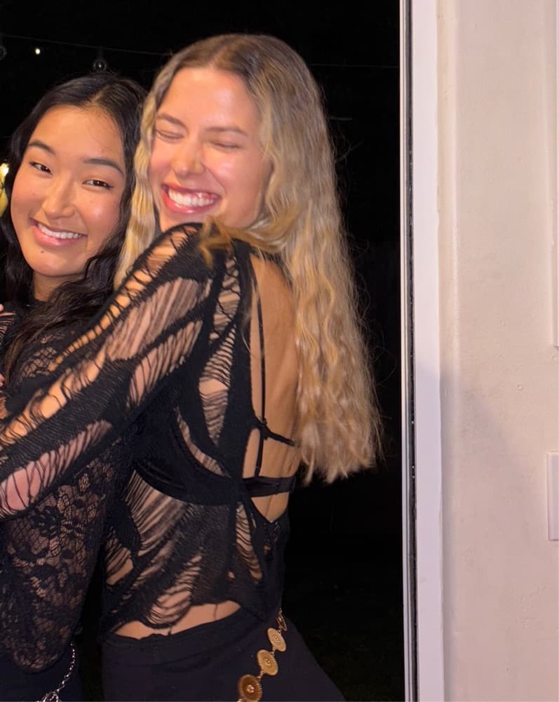Black Lacey Going Out Top - Image 1
