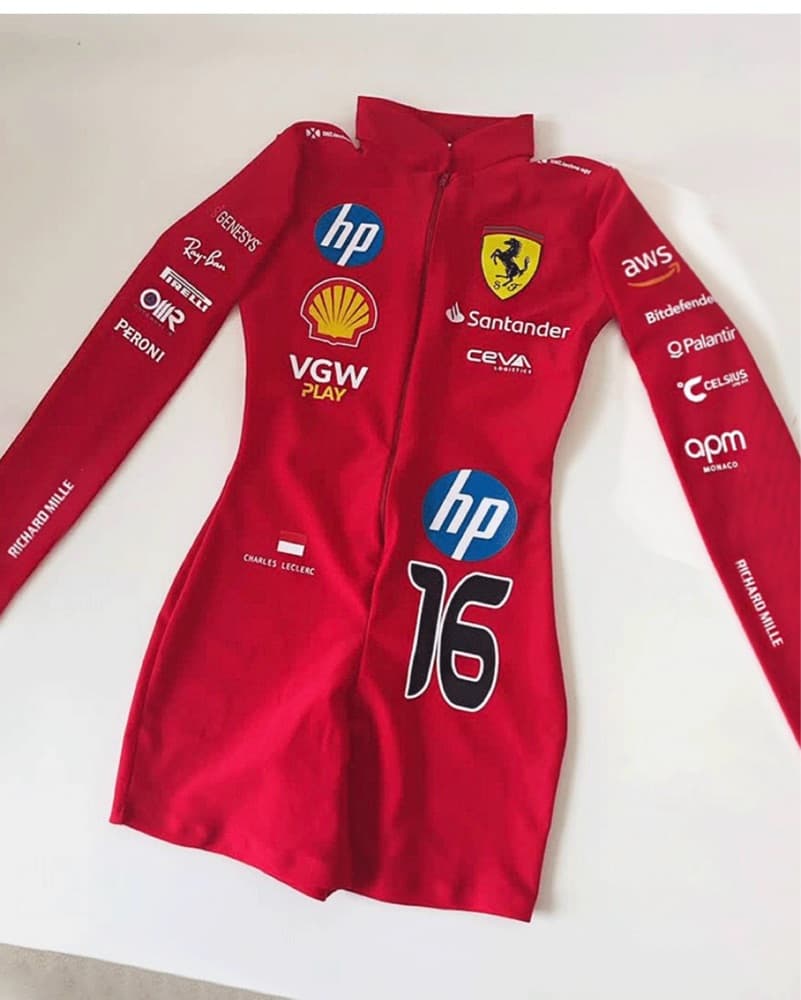 F1 Ferarri Bodysuit Halloween Costume - Image 1
