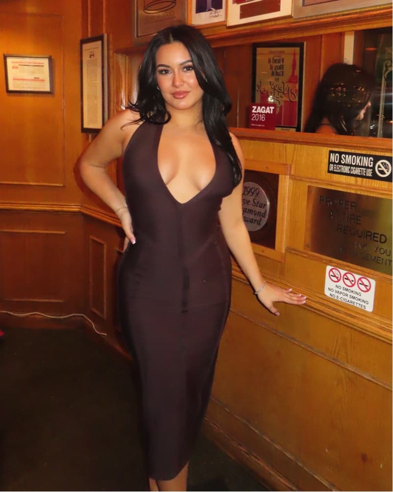Brown Bandage Dress - Image 3