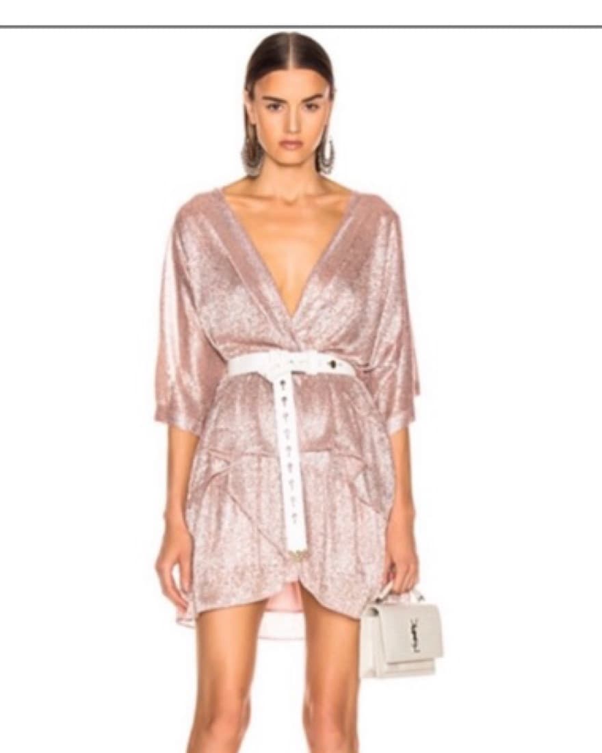 FWRD iro ruffled metallic shimmer dress  - Image 4
