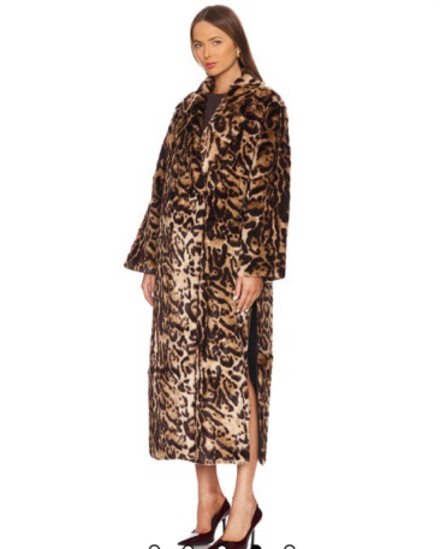 Long Cheetah Fur Coat - Adrenne Landau - Image 5