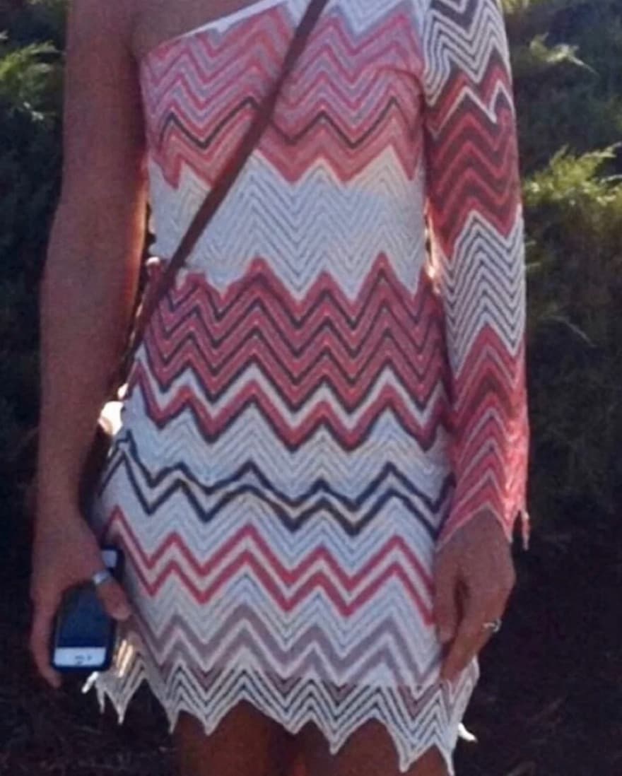 Chevron Print Dress  - Image 1