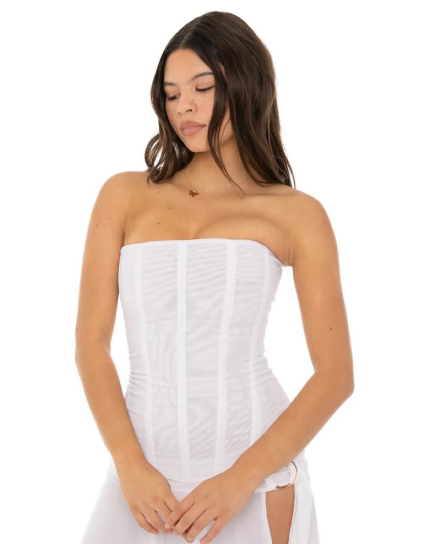 WHITE Are You Am I Sunniva Corset Top - Image 2