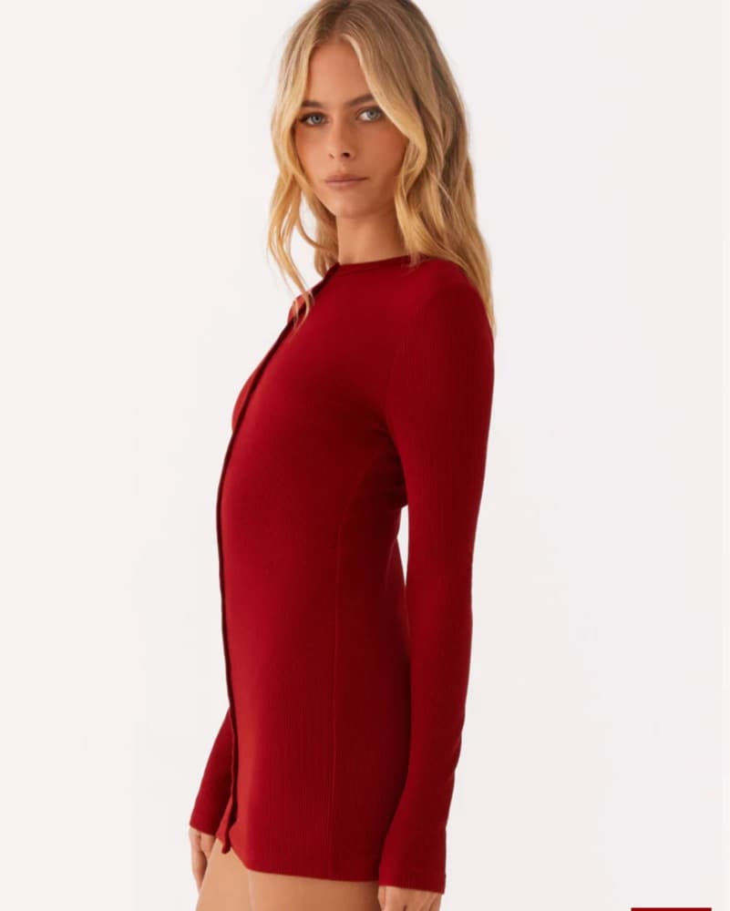 Red Bodycon Dress - Image 2