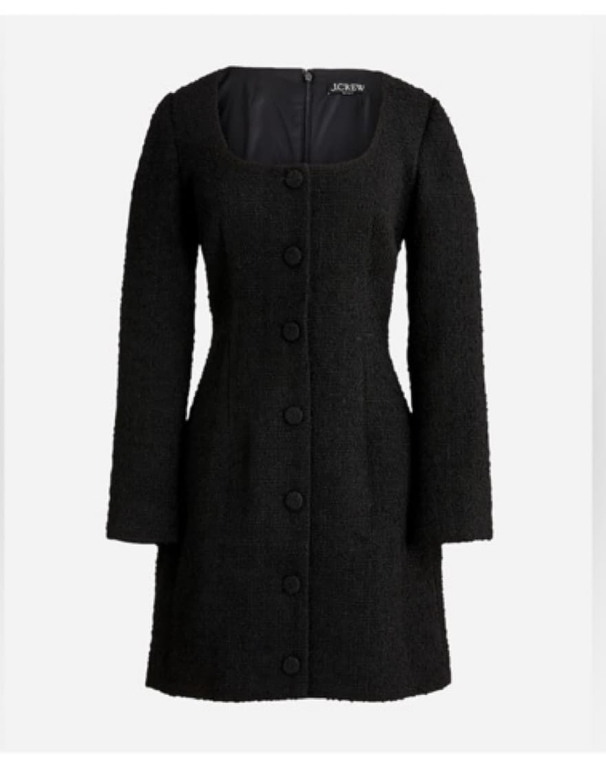 Sophia Long sleeve Mini tweed dress - Image 1