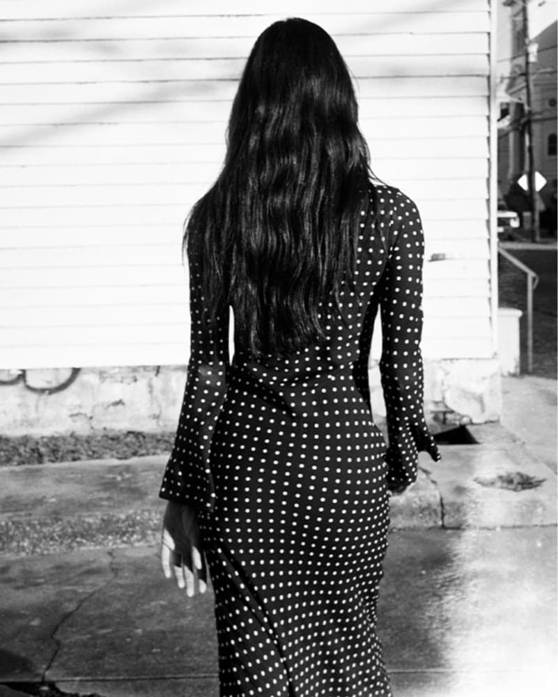 Long Sleeve Polka Dot Dress - Image 2