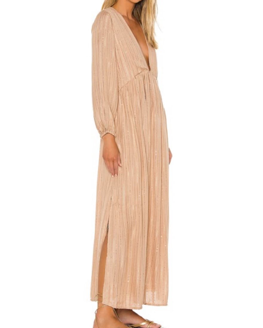 Sundress Chicago Long Dress in Roma Cafe - Image 2