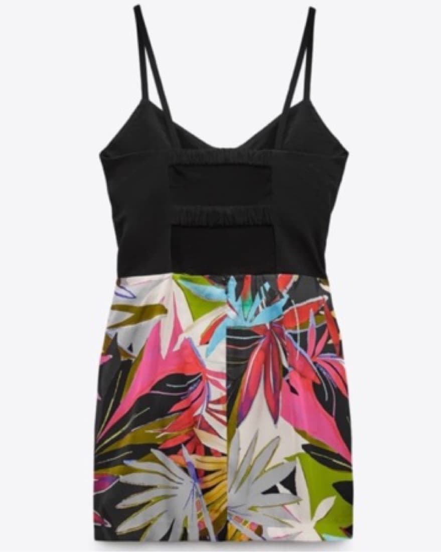 ZARA Floral Wrap Mini Dress - Image 3