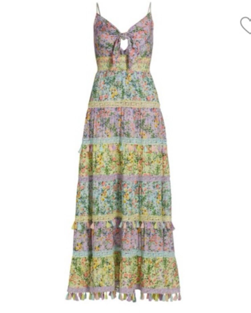 Karolina Tie Front Maxi Dress - Image 1