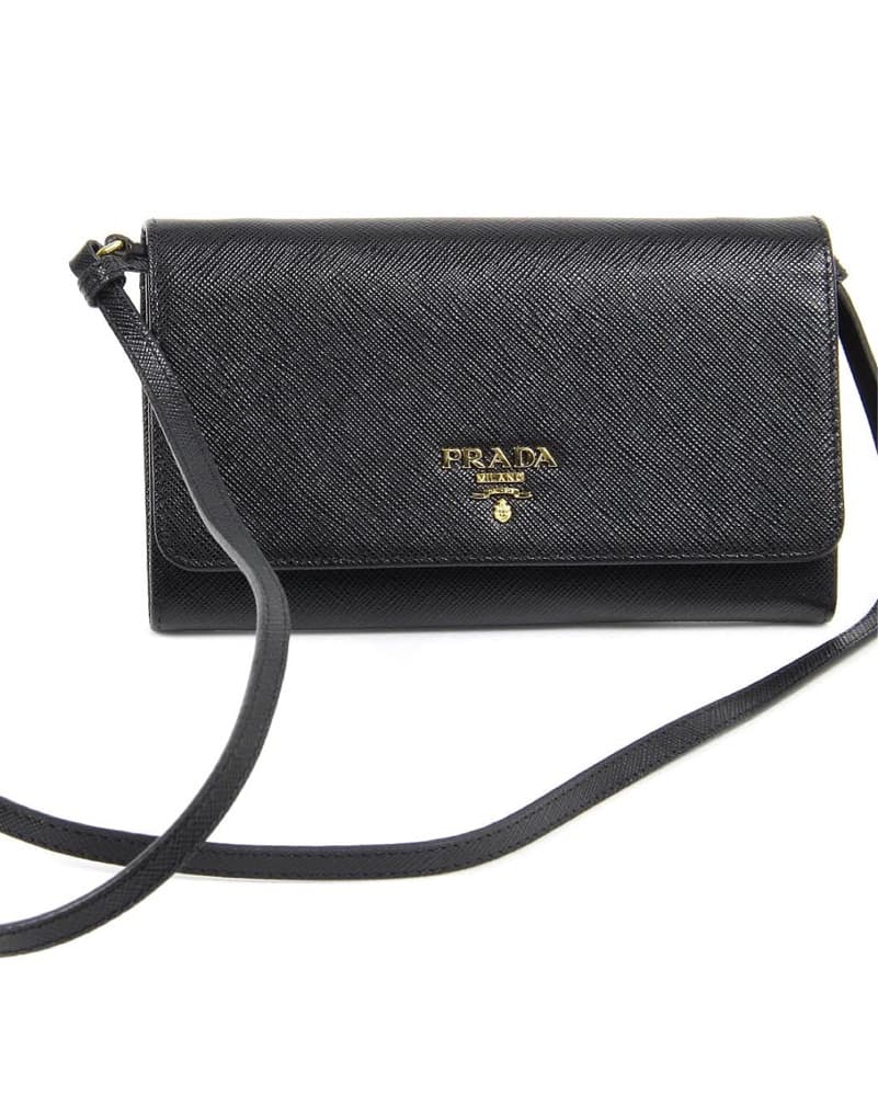 Prada Black Saffiano Leather Crossbody Bag - Image 6