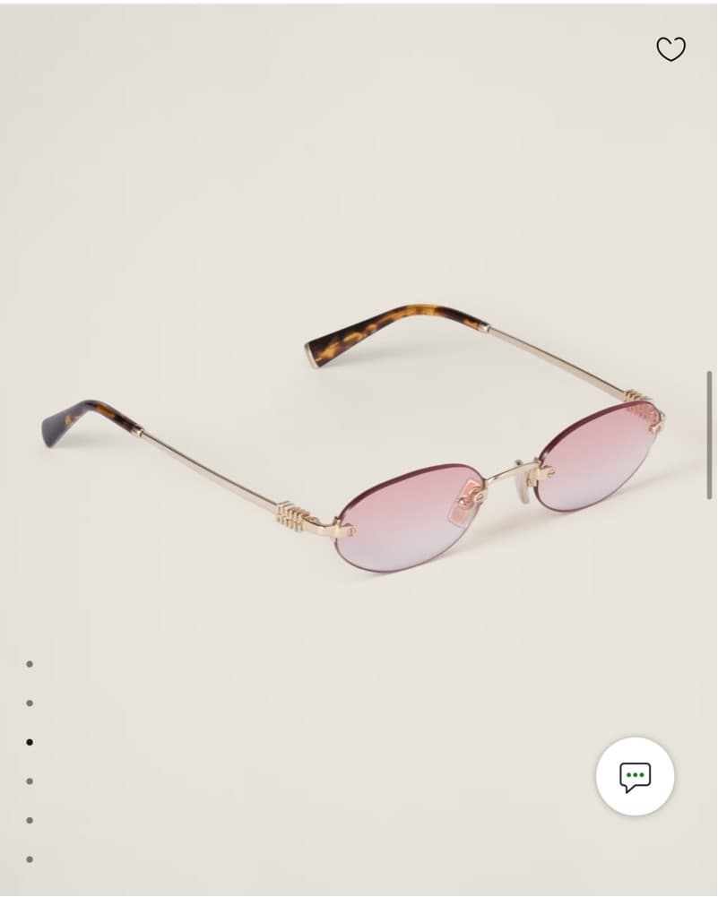 Miu Miu Round Sunglasses  - Image 2