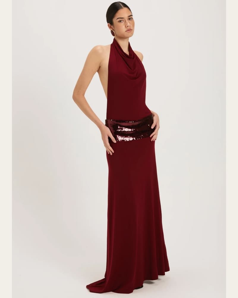 Ance Gria Adele Gown - Wine  - Image 2