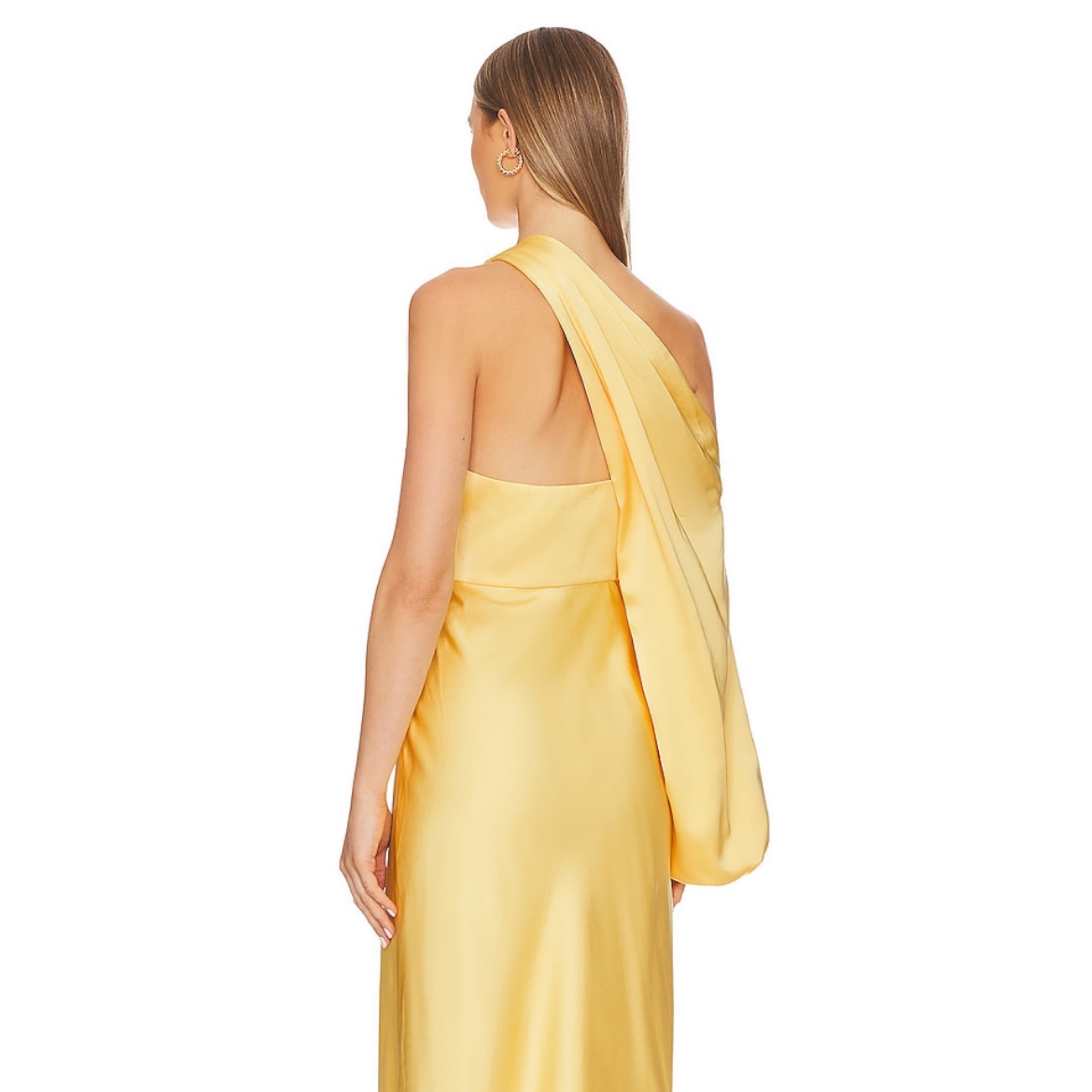 Yellow Silk Gown - Image 3