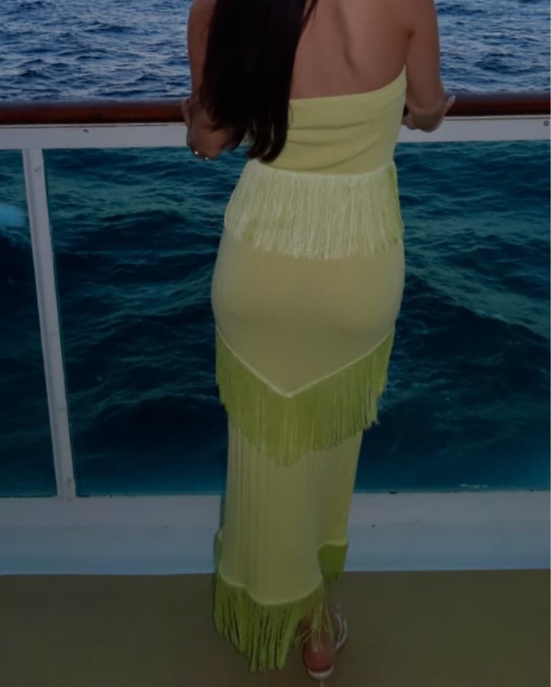 Yellow The Label Lana Fringe Dress  - Image 5