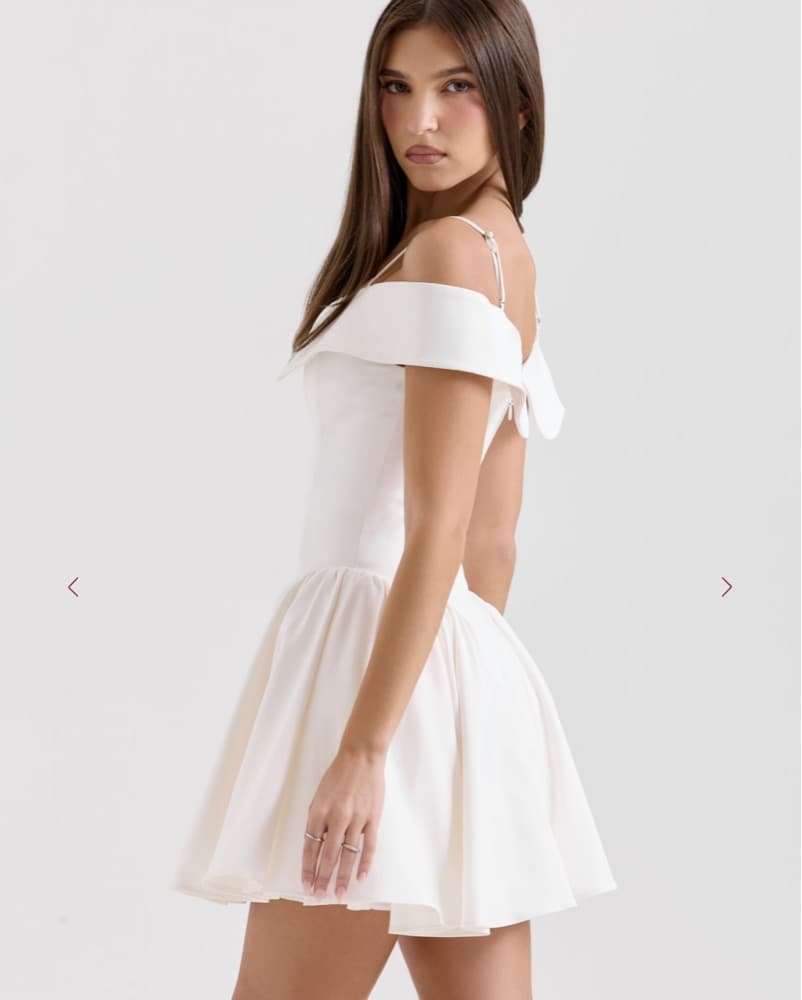 House Of CB ELIDA White Off Shoulder - Image 4