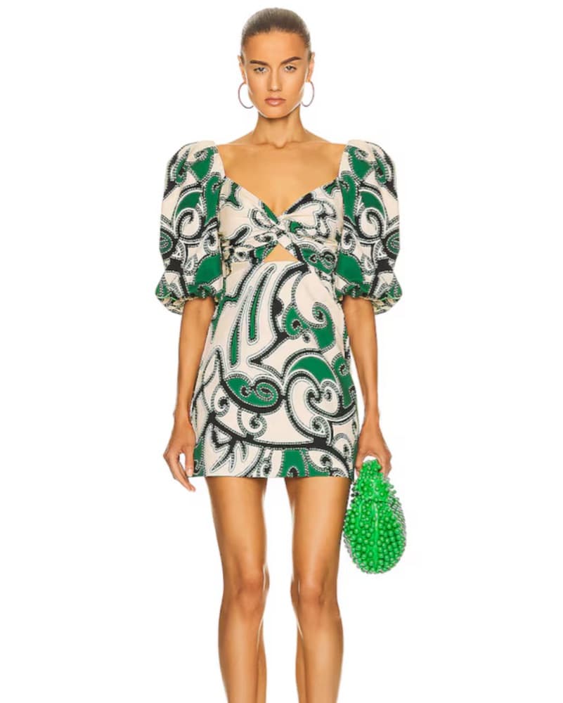 Alexis Iana puff-sleeve minid - Image 1